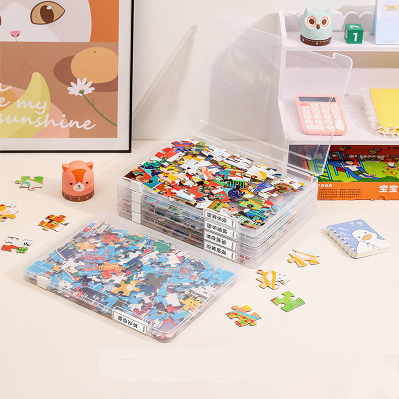 Transparent Brick Sorting Box