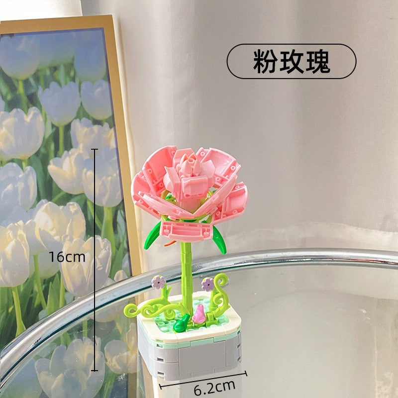 Rose Bouquet Building Set