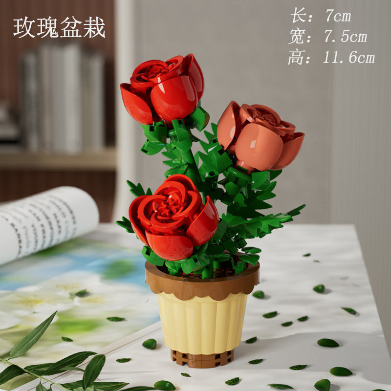 Rose Bouquet Building Set