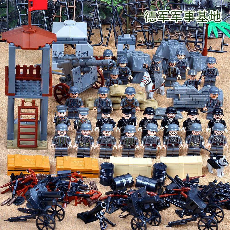 WWII Military Base Building Set