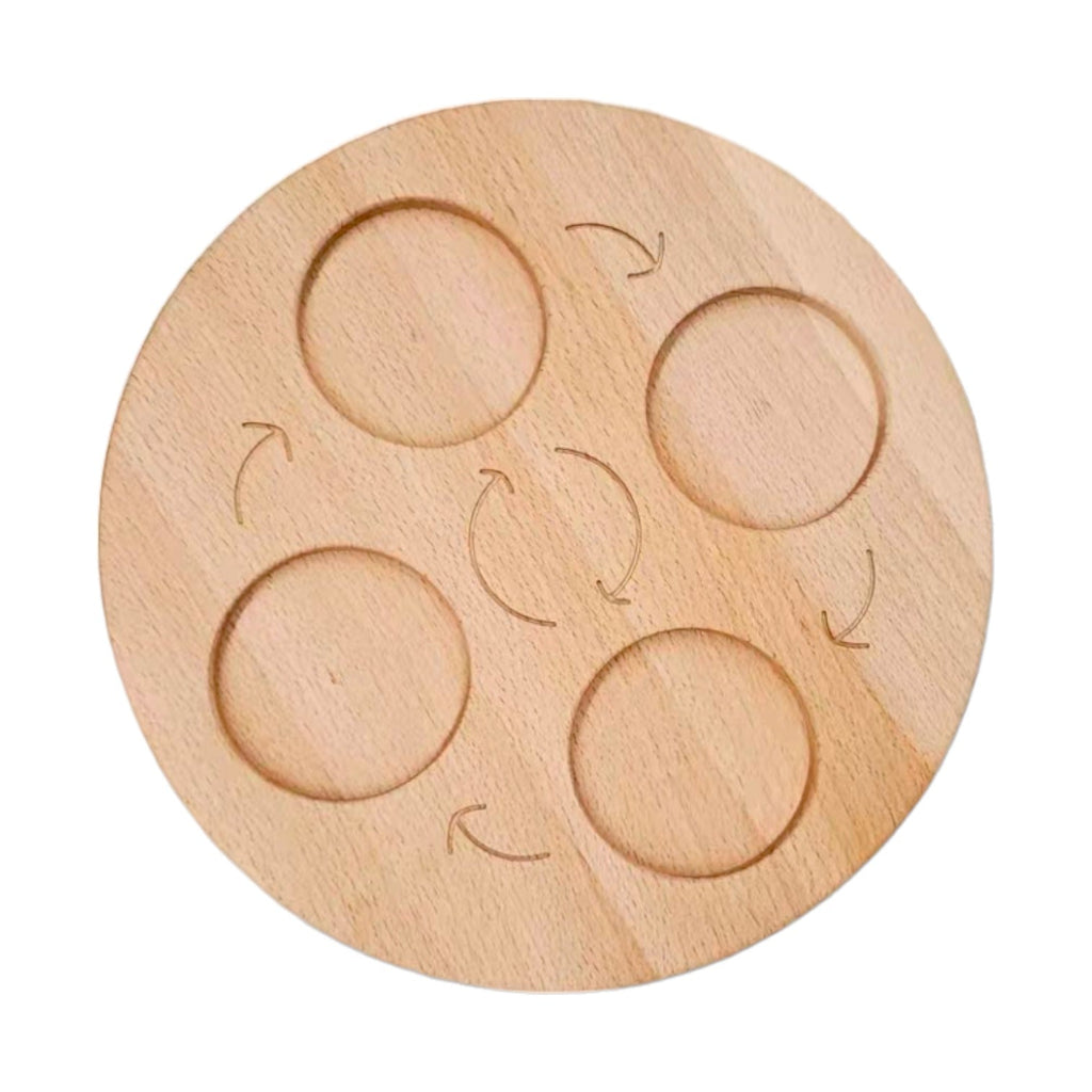 Double-Sided Wooden Life Cycle Board