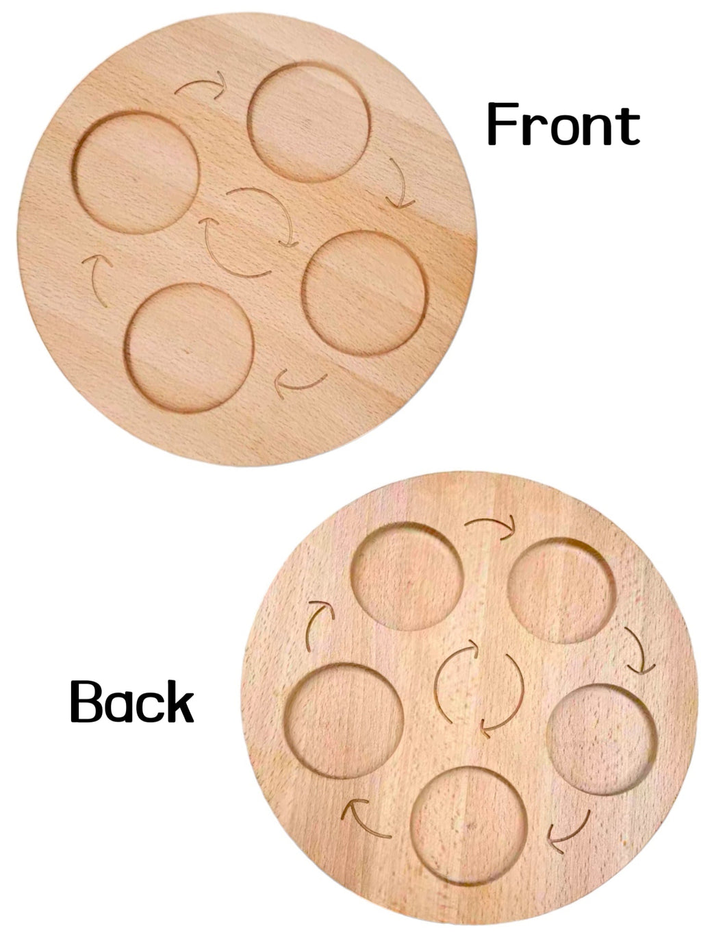 Double-Sided Wooden Life Cycle Board