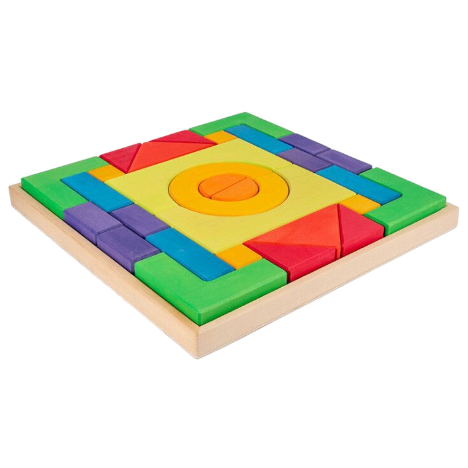 30 Pcs STAINED Large Basic I Building Block Set with Storage Tray