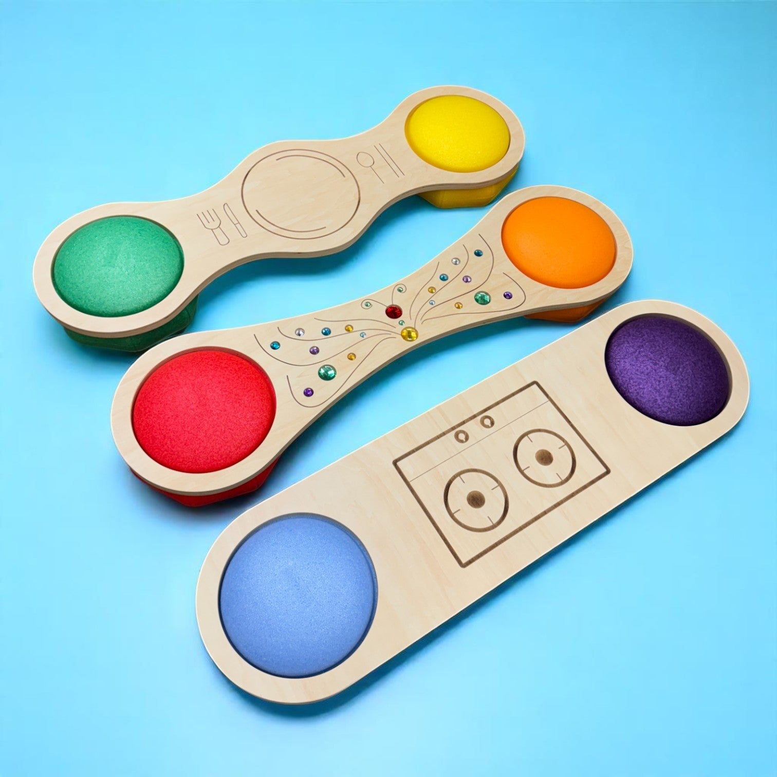 Connector Boards – 3-Piece Themed Set for Stepping Stones