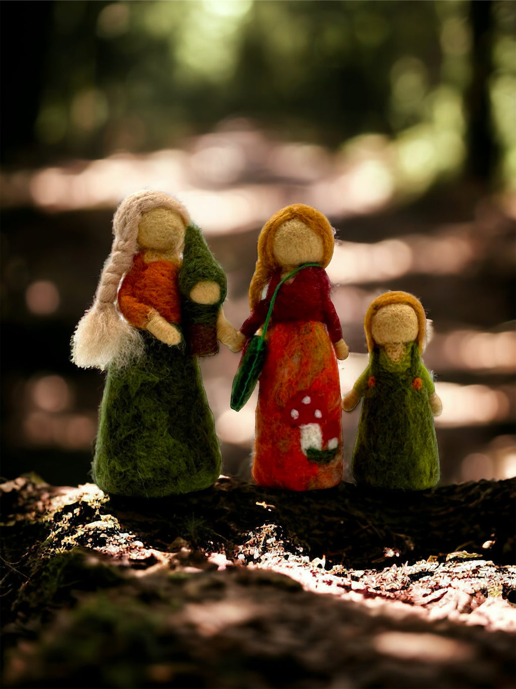 Handmade in Nepal 100% Wool Felt Foods Play Set for Pretend Cooking and Farmer's Market Play