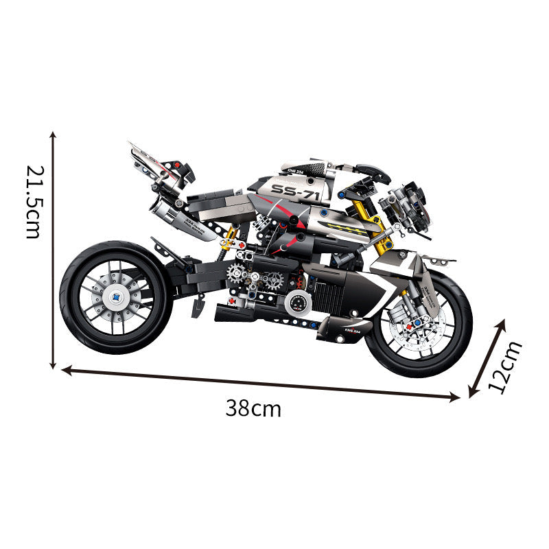 1:8 Motorcycle Building Blocks