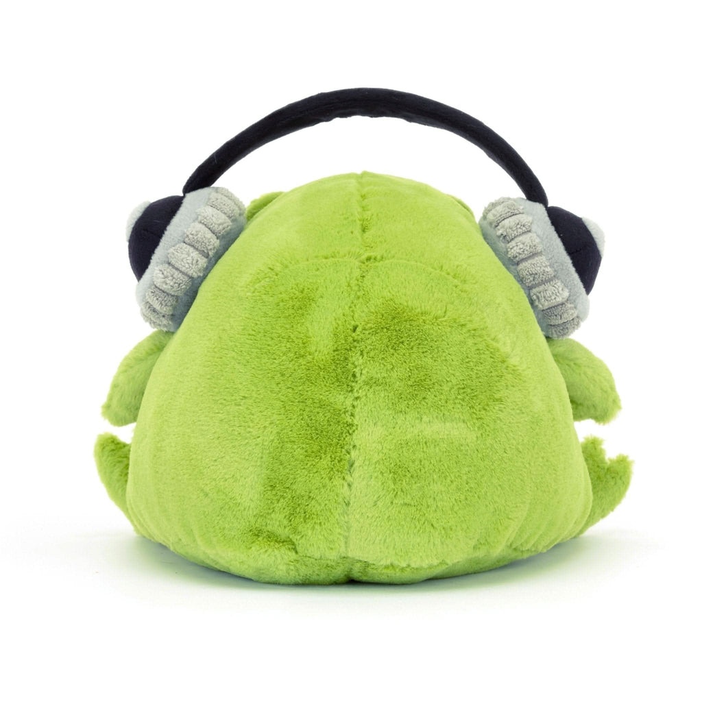 Plush Frog Toy with Headphones – 21cm - Waydiy