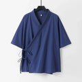 Japanese-themed Minimal Plain Men’s Kimono Jacket