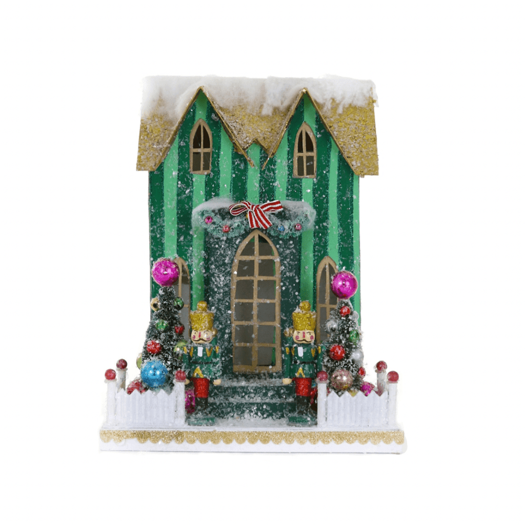 Holiday Village House – Nutcracker Christmas Decoration, 10.5 in - Waydiy